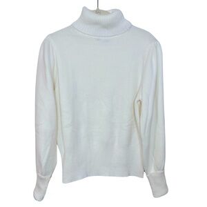 EUC Women’s French Connection White Turtleneck Sweater Size S